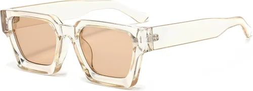 Vista 72 de AIEYEZO Gafas de sol cuadradas para mujeres y hombres, gafas de sol cuadradas con montura gruesa, estilo de diseñador simple