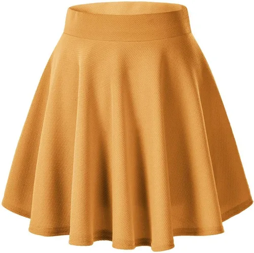Vista 15 de Urban CoCo Falda básica versátil elástica de estilo patinadora, de corte acampanado, para mujer #13