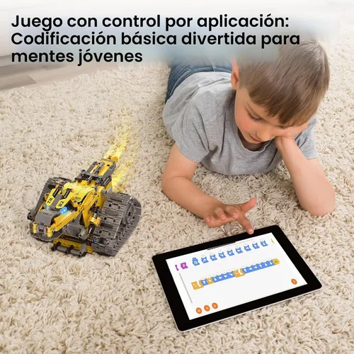 Vista 4 de Sillbird Kit de construcción de robot con aplicación y control remoto 1-amarillo