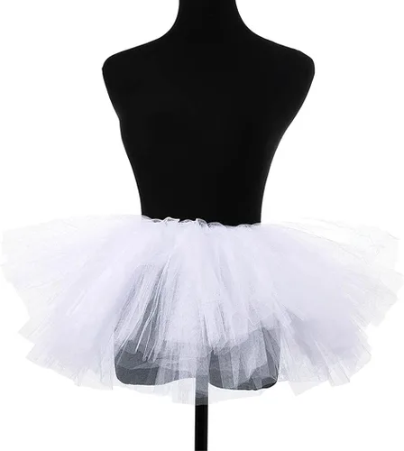 Vista 44 de REETAN Falda tutú de ballet de 6 capas de tul corto tutús para mujer