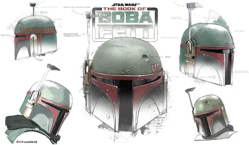 Vista 4 de Star Wars Helmet Schematics - Botella de agua de acero inoxidable de 17 onzas, 17 onzas, multicolor