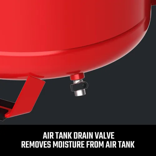 Vista 7 de CRAFTSMAN Compresor de aire de 12 galones ultra silencioso sin aceite de 1,5 HP, presión máxima de 150 PSI, tanque vertical