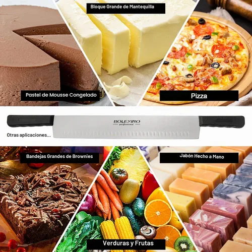 Vista 5 de Cuchillo de queso de doble mango de 15 ", acero de alto carbono
