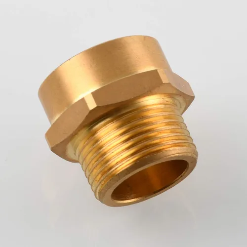 Vista 5 de Tecmolog Conector de accesorios de tubería de latón G 1/2 rosca hembra (Métrico BSP) a US 1/2 NPT macho adaptador convertidor de montaje de tubería