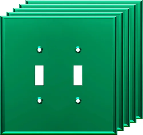 Vista 33 de LIDER - Placa de pared reflectante para interruptor de palanca, de gran tamaño, 1 banda, acrílico Dorado