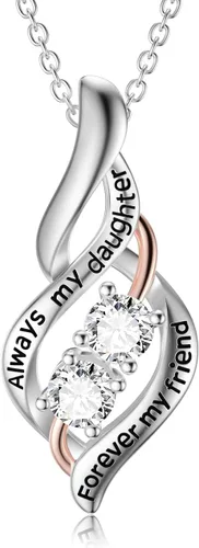 Vista 34 de Joyería de plata esterlina 925 para mujer, collar con pendiente de flor y corazón de cristal, para cumpleaños, regalos para mamá, abuela, esposa 01