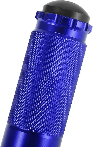 Vista 7 de Motoforti 1 par 0.315 in aleación de aluminio universal motocicleta plegable trasero reposapiés estribera pedal peg bicicleta bicicleta ciclismo azul