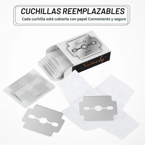Vista 3 de Mudder - 120 cuchillas de repuesto para afeitadora de callos