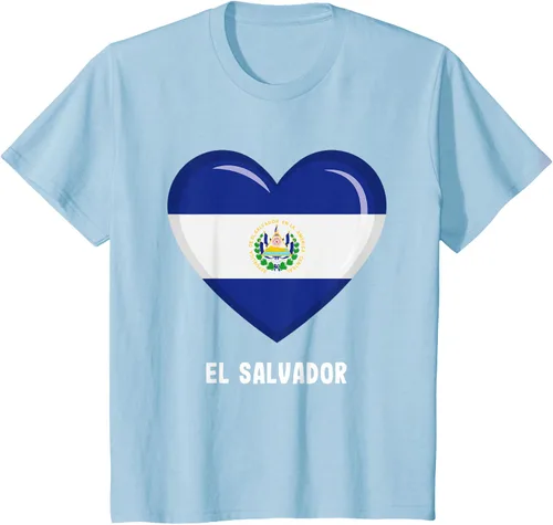 Vista 14 de Camiseta Bandera de El Salvador Camiseta salvadoreña