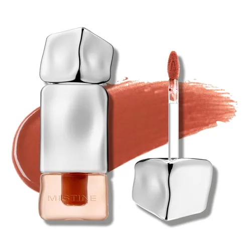 Vista 9 de Mistine Brillo labial de maquillaje, fontanero, no pegajoso, con infusión de péptido, con 1% de péptido, acabado brillante, tinte de labios