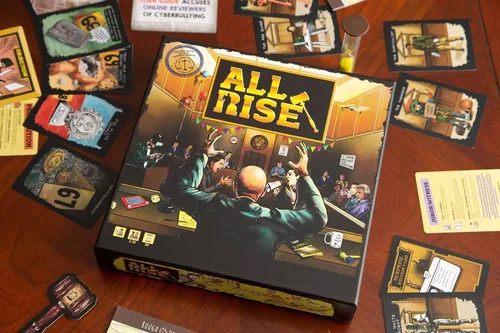 Vista 4 de Juego de mesa All Rise - ¡El ridículo juego de narración de historias y debate en la sala de audiencias!