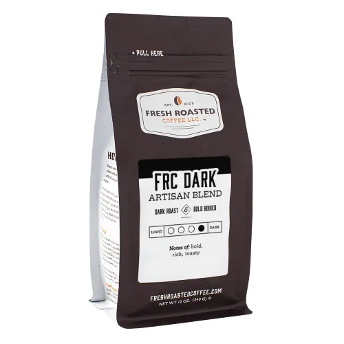 Vista 12 de Fresh Roasted Coffee, Blackbeard's Revenge, 12 onzas, tostado medio, Kosher, grano entero