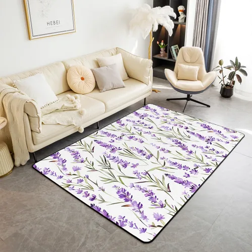 Vista 14 de Erosebridal Cowboys - Alfombra antideslizante de 3 x 5 pies, alfombra de caballos occidentales, tapete decorativo para interiores, montañas