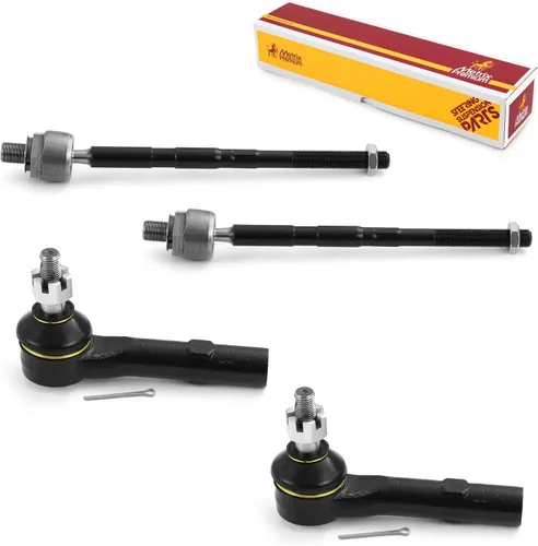 Vista 170 de Metrix Premium Chassis Parts - Kit de 4 piezas de extremos de barra de acoplamiento frontal exterior e interior compatible con Nissan Pathfinder