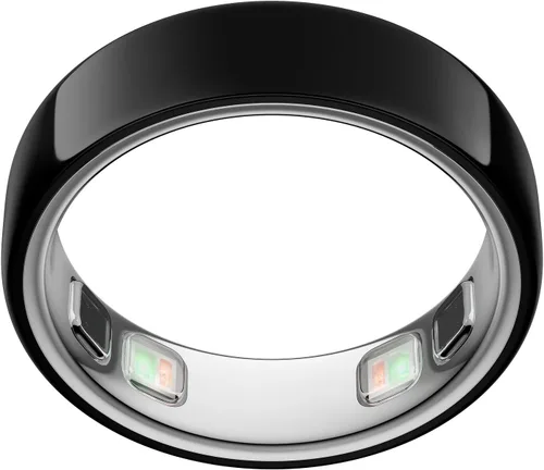 Vista 10 de Oura Ring 5 Smart Wearable - Plata - Talla 9 - Rastreador de actividad Plateado
