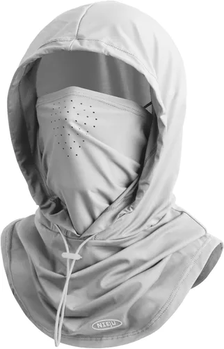 Vista 12 de Pasamontañas de verano con agujeros transpirables, protección contra el sol, protección UV, máscara de cabeza completa para hombres y mujeres