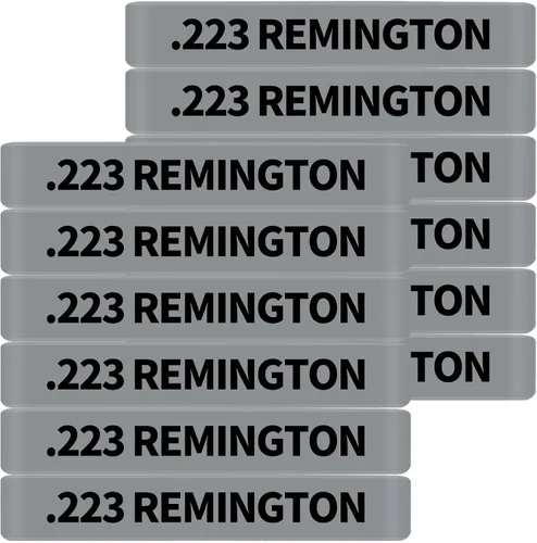 Vista 13 de Paquete de 12 bandas de marcado Miaozhun .223 Remington Magazine .223 para identificación de calibre de revista