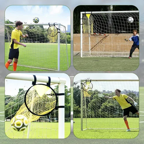 Vista 6 de Football Target Net, 16" Easy-to-Attach Soccer Goal Net, Soccer Target Goal for Shooting Training, Improves Accuracy, for Shooting Accuracy