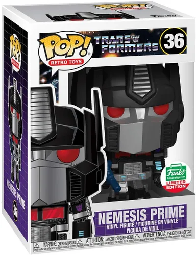 Vista 2 de Funko POP! Retro Toys Transformers #36 - Exclusivo de 12 días de Navidad de Nemesis Prime