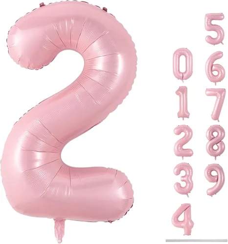 Vista 143 de Globo negro del número 0 para niñas y niños, 40 pulgadas, grande, número 0-9, de papel de aluminio, de Mylar para helio, juego de globos digitales