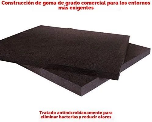 Vista 3 de American Floor Mats Ultimate - Tapetes de gimnasio independientes, sólidos en negro, 3' x 4' - 1/4" de espesor