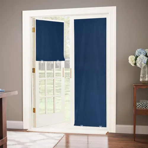 Vista 16 de LazBlinds Cortina de Puerta 100% Opaca, Persianas Sin Herramientas Sin Taladro Inalámbricas para Ventanas, Aislamiento Térmico Protección UV