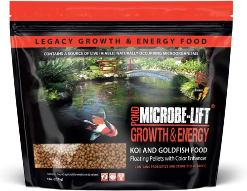 Vista 8 de MICROBE-LIFT Pellets flotantes de alto crecimiento y energía para estanques, jardines acuáticos y fuentes, seguros para peces dorados vivos y koi