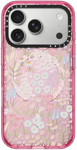 Vista 114 de CASETiFY Impact iPhone Air Case [Delgada/Compatible con Magsafe / 8.2 ft. Protección contra Caídas de Grado Militar 4X] - Lazos - Rosa Arcos
