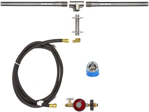 Vista 8 de Kit completo LP básico para parrillada con quemador de acero inoxidable 316