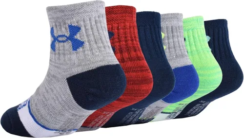 Vista 4 de Under Armour Boys' Multi Pack Quarter Sock