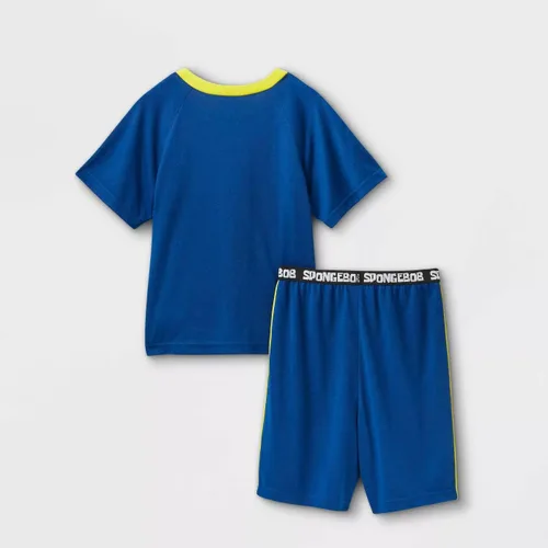 Vista 2 de Nickelodeon SpongeBob - Pijama para niño, 2 piezas, camiseta y pantalones cortos