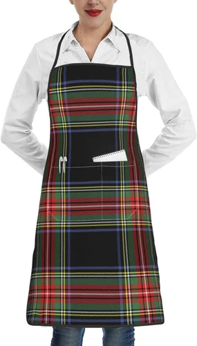 Vista 10 de Delantal para mujeres y hombres, delantales de cocina con bolsillo para cocinar, hornear, jardinería, parrilla, barbacoa