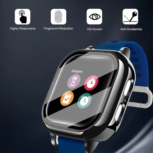 Vista 6 de Kuaguozhe Paquete de 2 fundas compatibles con Gizmo Watch 2, protector de pantalla para niños (paquete de 2), funda protectora general