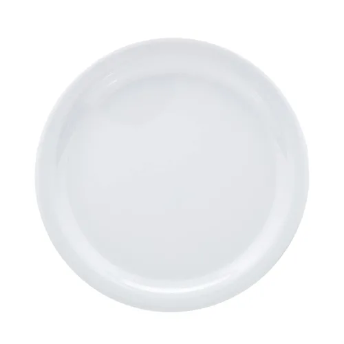 Vista 3 de Amazon Basics Plato de melamina (plástico), juego de 6 piezas, 9 pulgadas, blanco