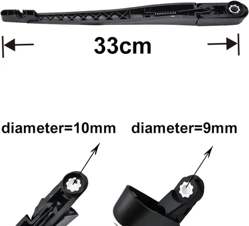 Vista 4 de TWSIT Kit de brazo de limpiaparabrisas trasero para Opel para Zafira B MK2 2005-2014 parabrisas ventana de puerta trasera