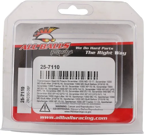 Vista 4 de All Balls Racing 25-7110 Kit de juntas de transmisión compatible con/reemplazo para Polaris Scrambler 1000 MD 2015-2017