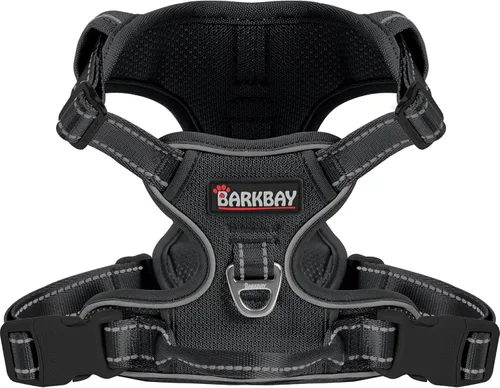 Vista 22 de BARKBAY Arnés para perro sin tirones para perros pequeños, ajustable, reflectante, cómodo, sin estrangulamiento, resistente, perfecto