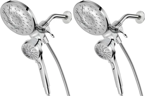 Vista 10 de Moen Engage Chrome Magnetix 2 en 1 Combo de ducha de lluvia con rociador de ducha de mano desmontable, con sistema de acoplamiento magnético, 26009