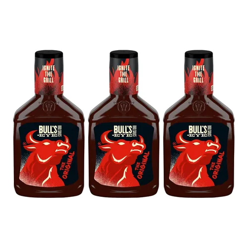Vista 9 de Bull's-Eye, Salsas BBQ de humo de nogal, botella de 18 onzas (paquete de 3)