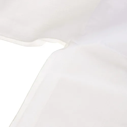 Vista 3 de Baby Doll Bedding Drake - Falda de cuna con aspecto de lino, color beige