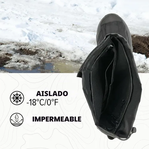 Vista 2 de Neos Voyager Botas impermeables de invierno para hombre y mujer - Se ajusta a botas de nieve y de trabajo - Calificadas para 0°F