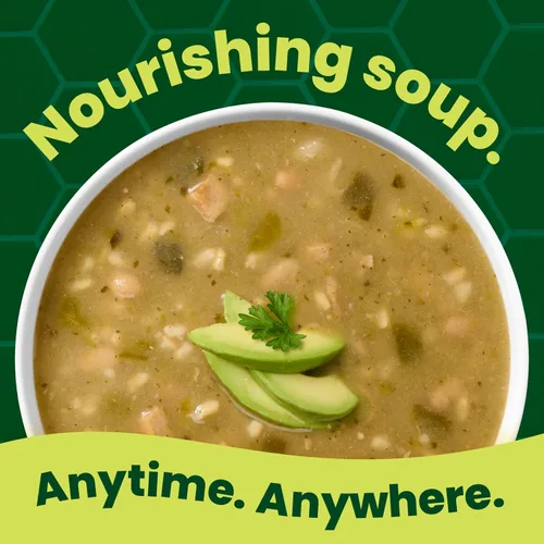 Vista 4 de Pacific Foods Sopa orgánica de pollo y chile verde con arroz y frijoles, lata de 16.3 onzas (paquete de 12)