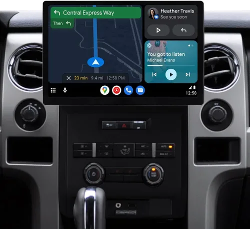 Vista 9 de 13.1 pulgadas 4+64GB Android 15 estéreo del coche para Ford F150 2009-2014 Modelo base 8-Core, 1920x1200 QLED Touchscreen, Wireless CarPlay &