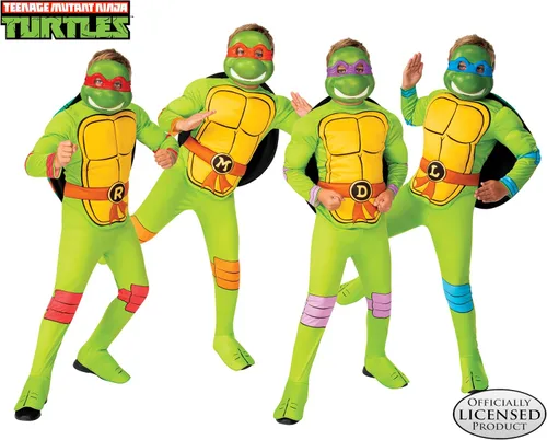 Vista 5 de Rubies Disfraz clásico de Nickelodeon de Nickelodeon para niño, diseño de tortugas ninja mutantes