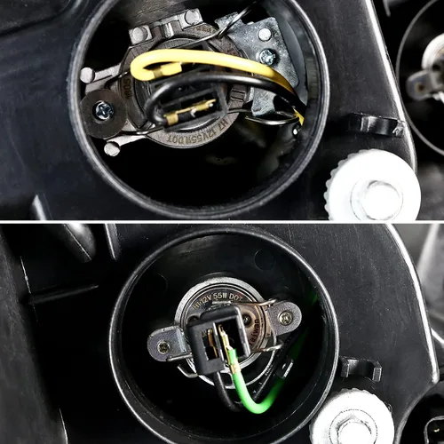 Vista 8 de SPEC-D TUNING Faros delanteros con barra de luz LED negra y proyectores con señal de giro secuencial compatible con Hyundai Genesis Coupe 2010-2012