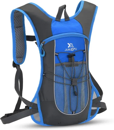 Vista 14 de Clape Mochila de hidratación para correr, ciclismo con vejiga de hidratación de 2 litros, mochila de agua ligera y portátil, mochila transpirable