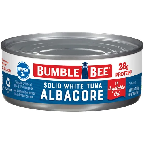 Vista 9 de Bumble Bee Atún blanco sólido en agua, paquete de 3, 9 onzas