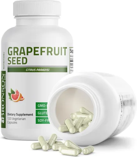 Vista 4 de Bronson Extracto de semilla de pomelo cítrico por porción Paradisi apoya la salud inmunológica y ayuda a mantener un tracto gastrointestinal