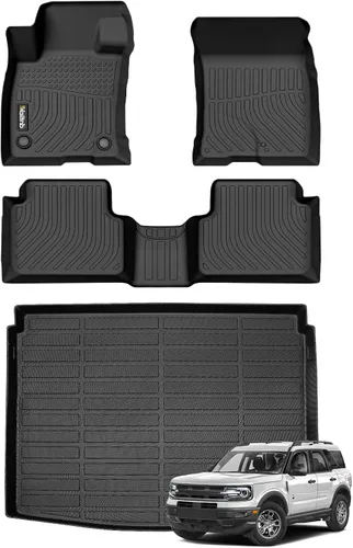 Vista 167 de Tapetes de piso para todo clima y forro de carga con respaldo para Chevrolet Suburban de 7 asientos 2021-2025 / GMC Yukon XL de 7 asientos