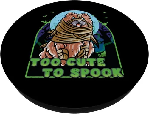 Vista 2 de Chow Chow Happy Halloween Costume Mummie PopSockets Standard PopGrip